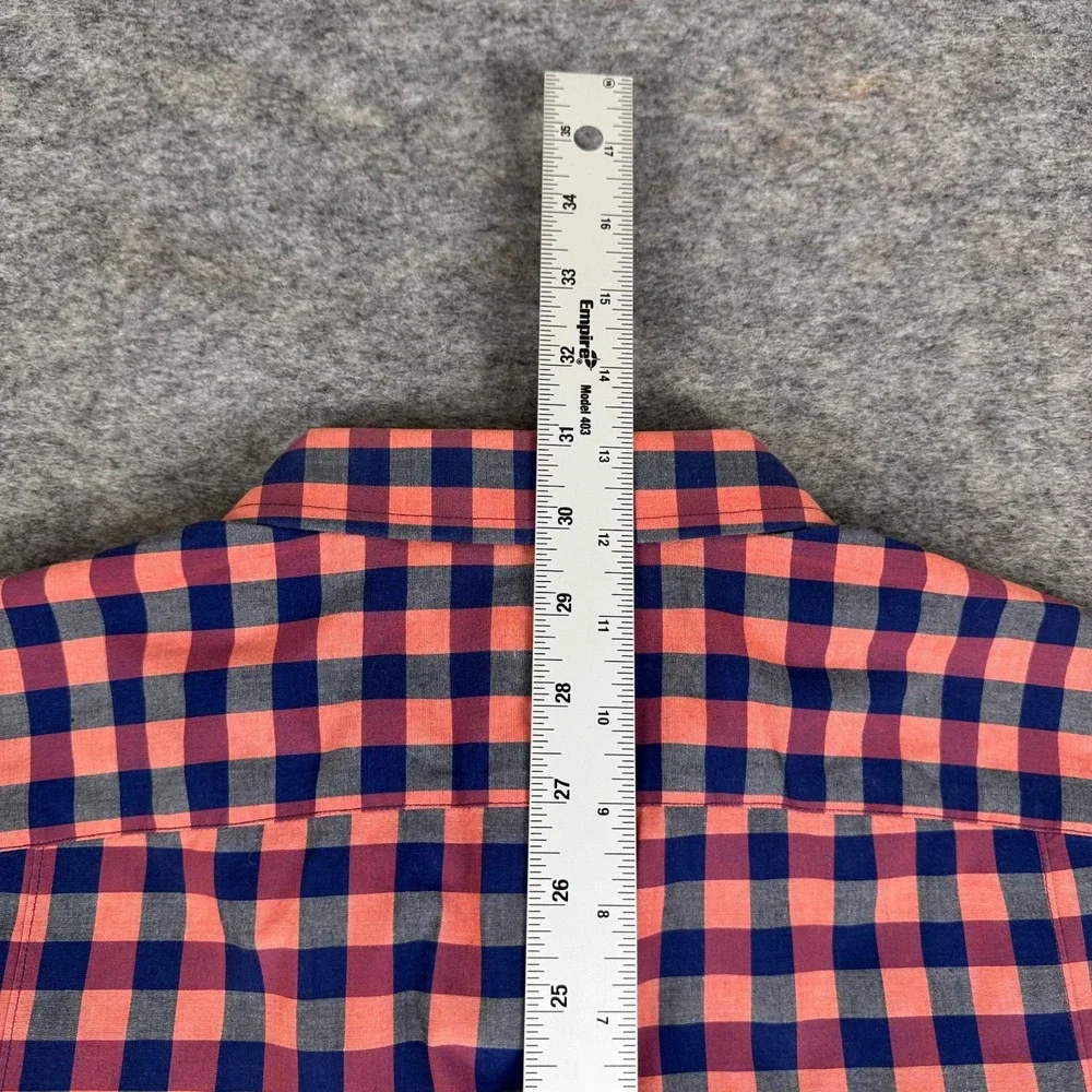 Banana Republic Slim Fit Bold Check Utility Shirt Long Sleeve Mens Medium M